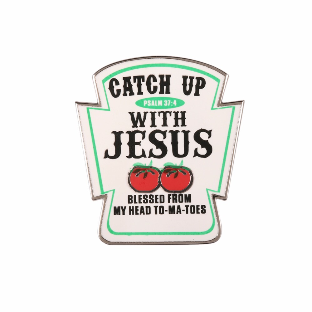 Embroidery Jesus - قبض مع دبوس طية صدر السترة