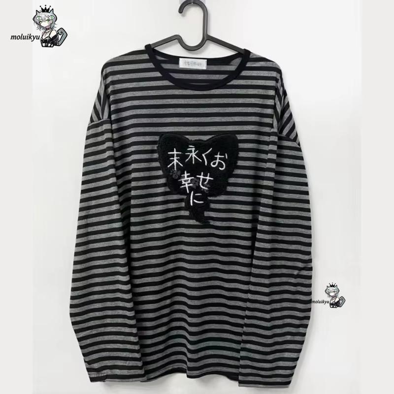 Embroidery Cotton - قمصان Y2K أمريكية بانك عتيقة الطراز