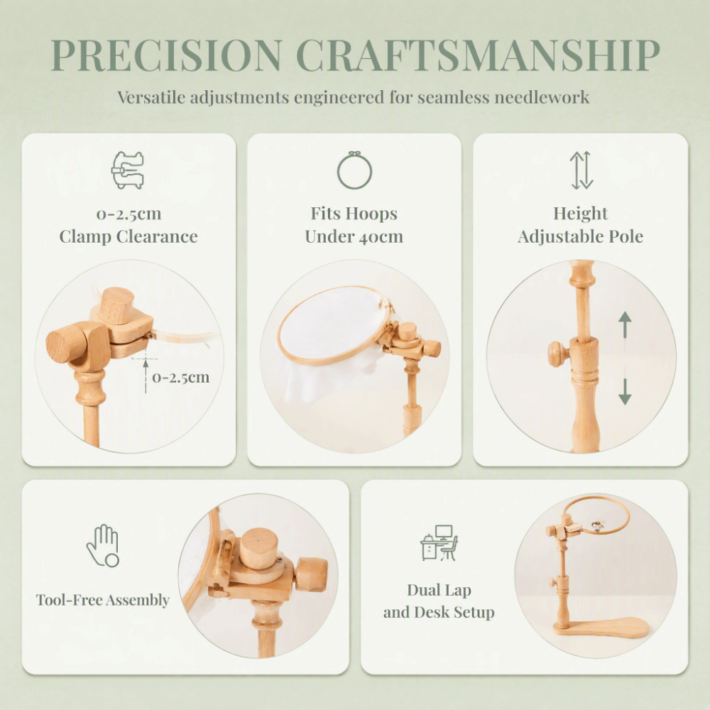 Embroidery Hoop Stand - حامل إطار التطريز القابل للتعديل من