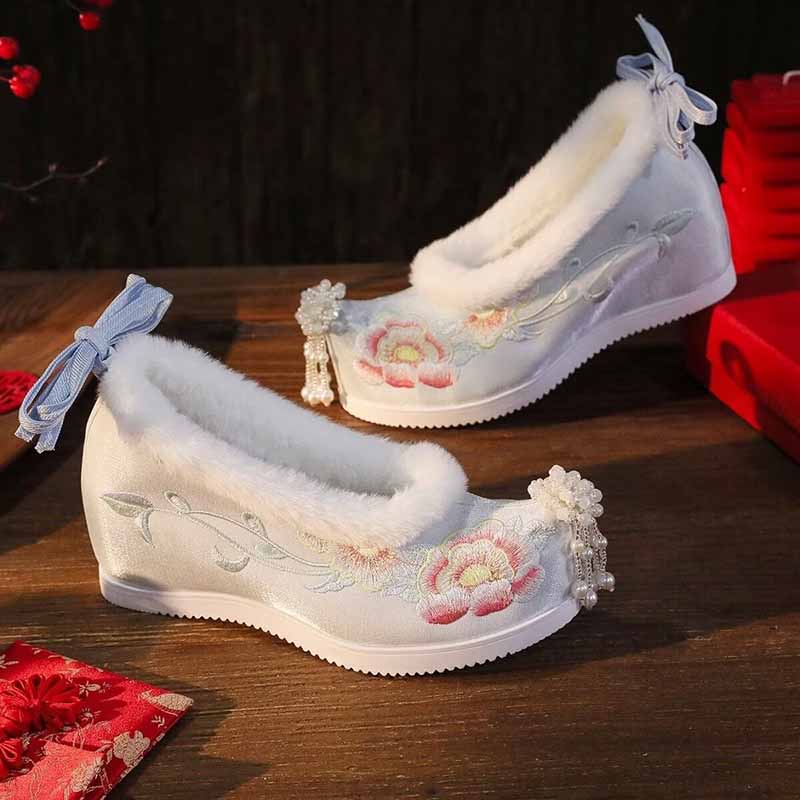 Embroidery Cotton - المرأة حجم كبير 41 # أحذية