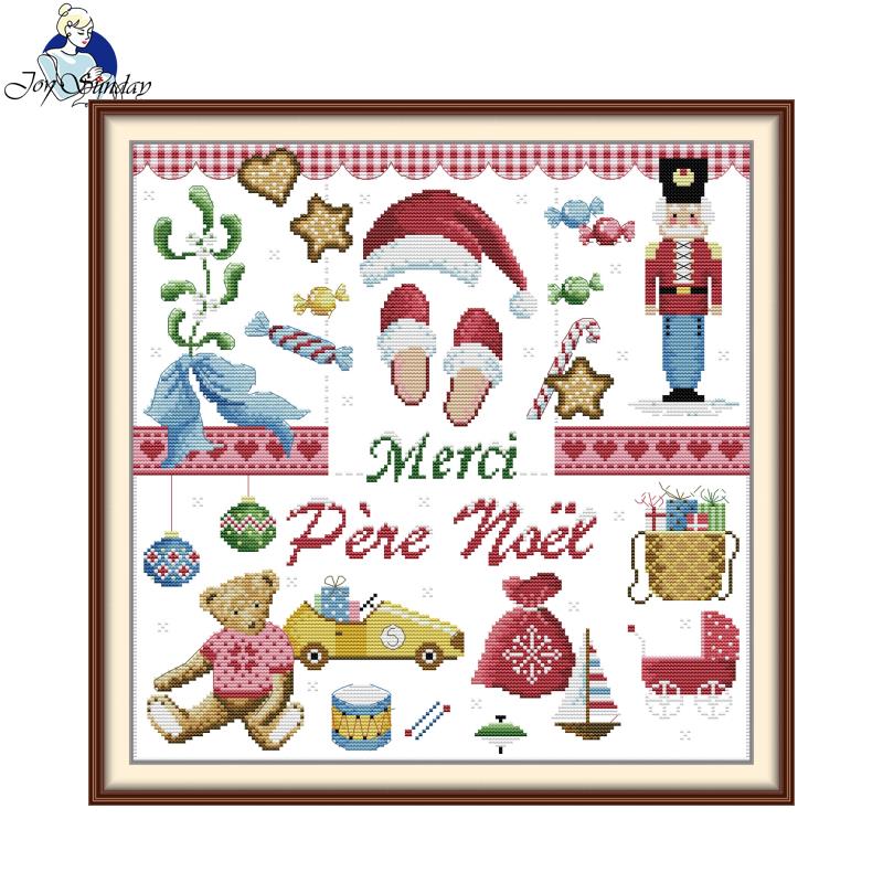 Embroidery Xmas Ornaments - طقم تطريز كروس ستتش بتصميم شكراً