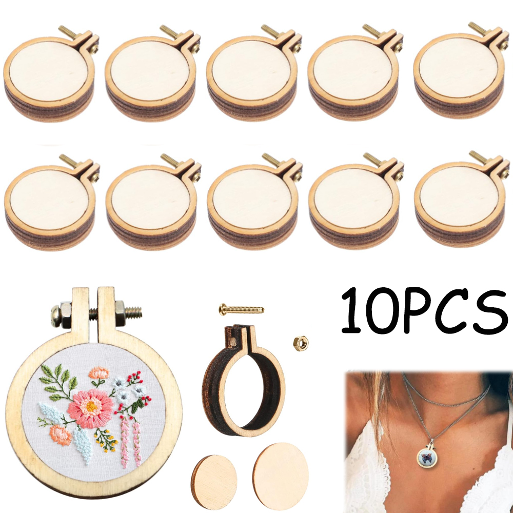 10 قطعة/المجموعة خشبية صغيرة ا - مراجعة Embroidery Hoop Stand وسعره