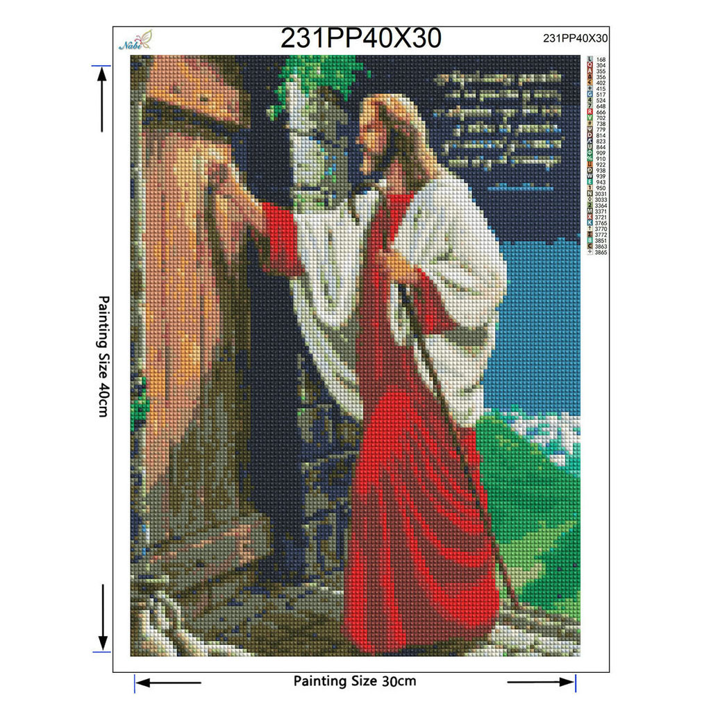 5d diy بها بنفسك الماس التطريز - مراجعة Embroidery Jesus وسعره