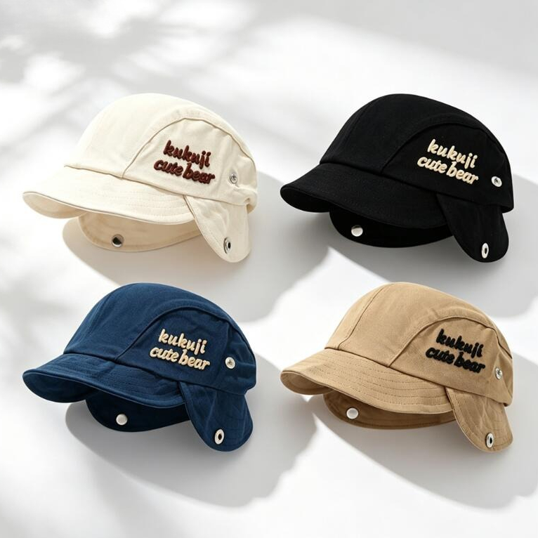 قبعة أطفال لحماية الأذنين لخري - مراجعة Embroidery Cap وسعره