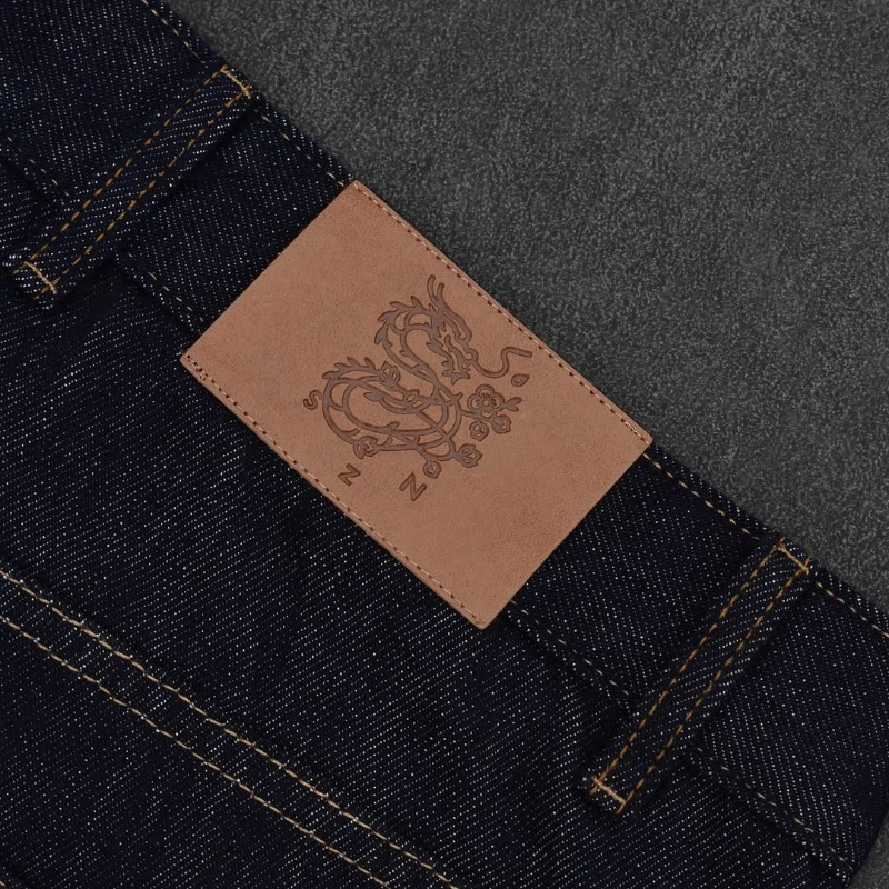 جينز رجالي Harajuku Y2K ريترو  - مراجعة Embroidery Fonts وسعره