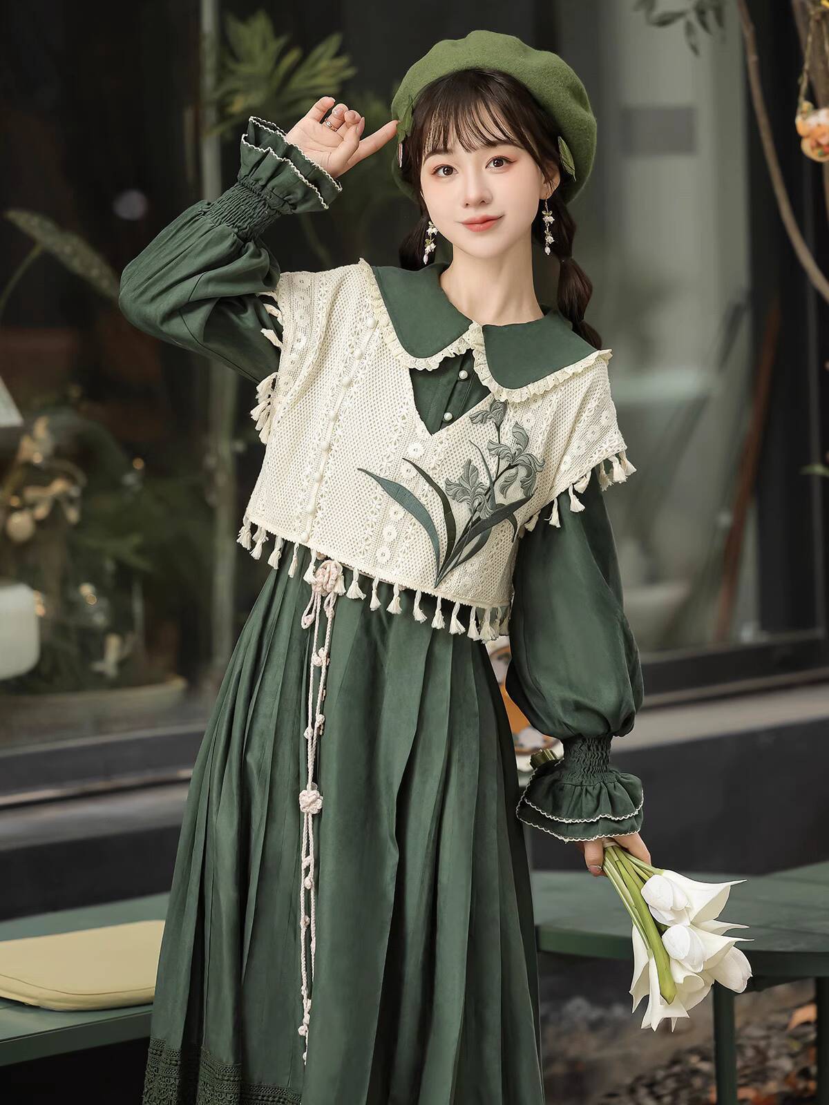 جديد النمط الصيني خمر فستان لو - مراجعة Embroidery Cotton وسعره