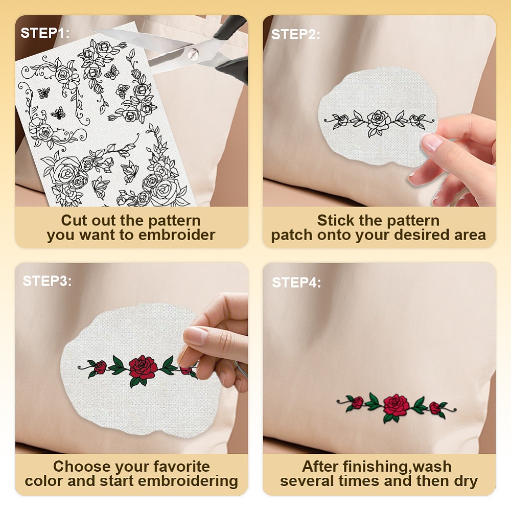 38 قطعة من الدانتيل الوردي، 4  - مراجعة Embroidery Roses وسعره