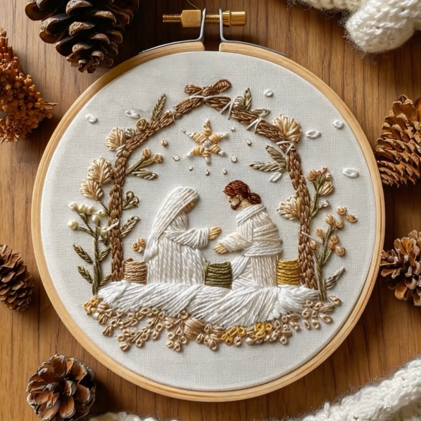 مجموعة تطريز عيد الميلاد لولاد - مراجعة Embroidery Jesus وسعره