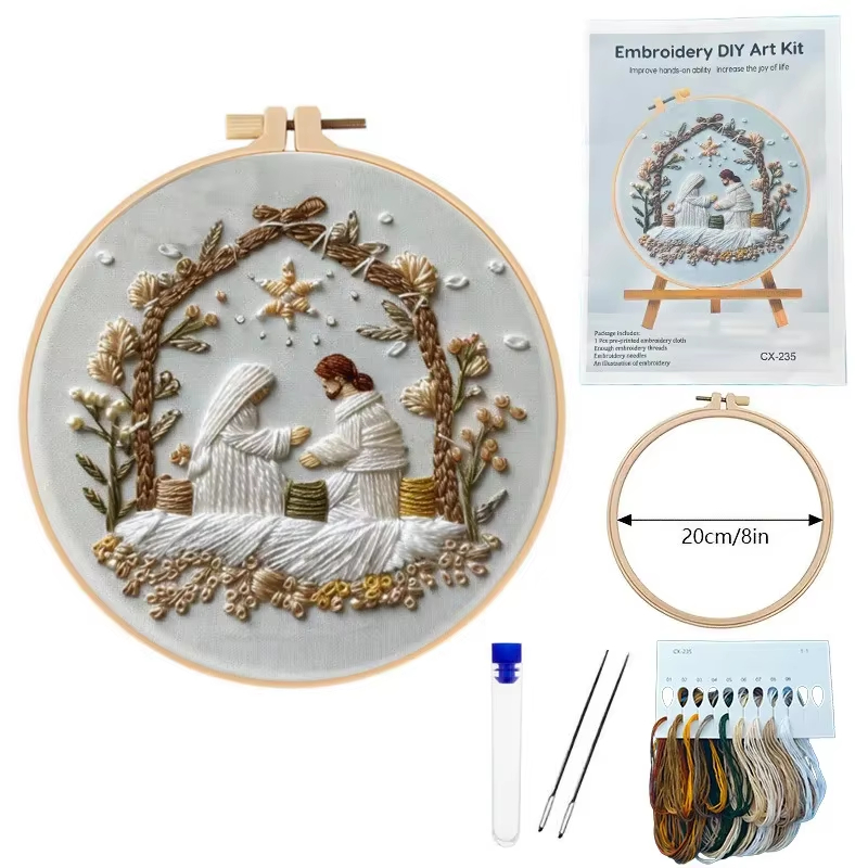 مجموعة تطريز عيد الميلاد لولاد - مراجعة Embroidery Jesus وسعره