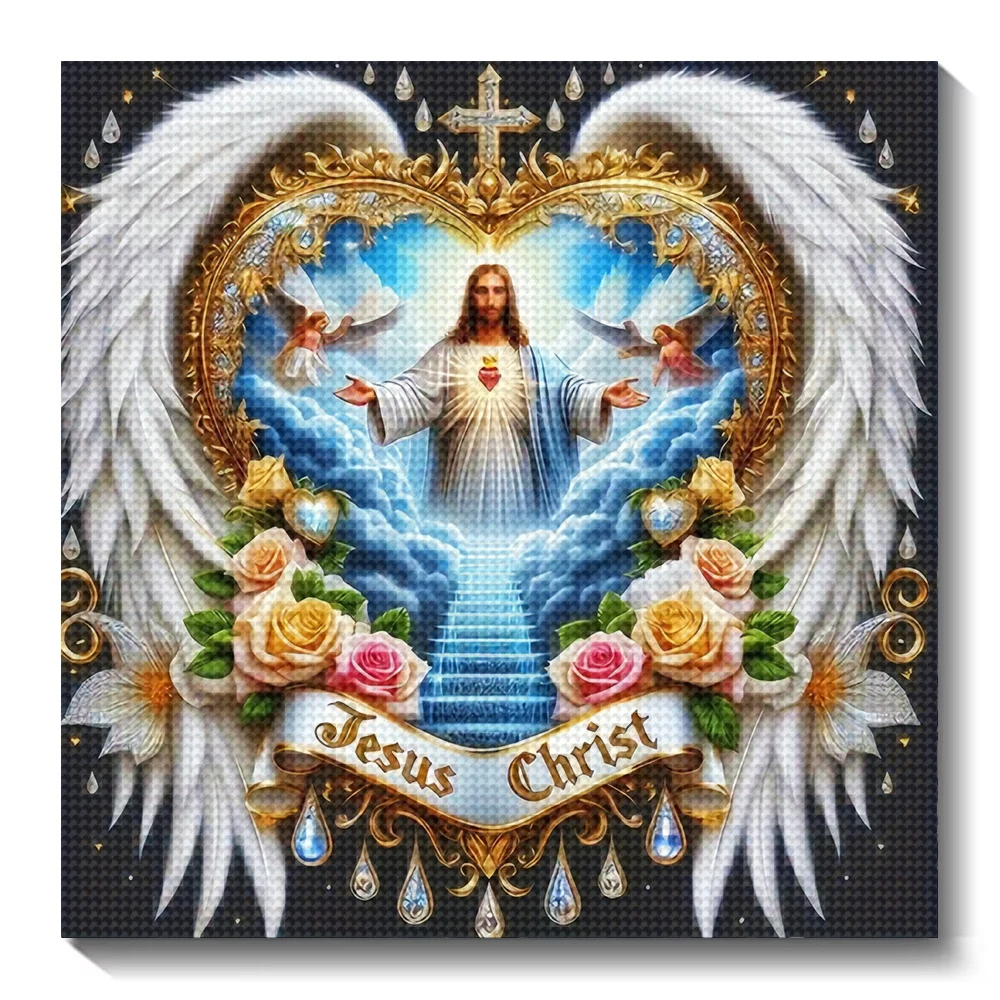 5D DIY الماس اللوحة صورة يسوع  - مراجعة Embroidery Jesus وسعره