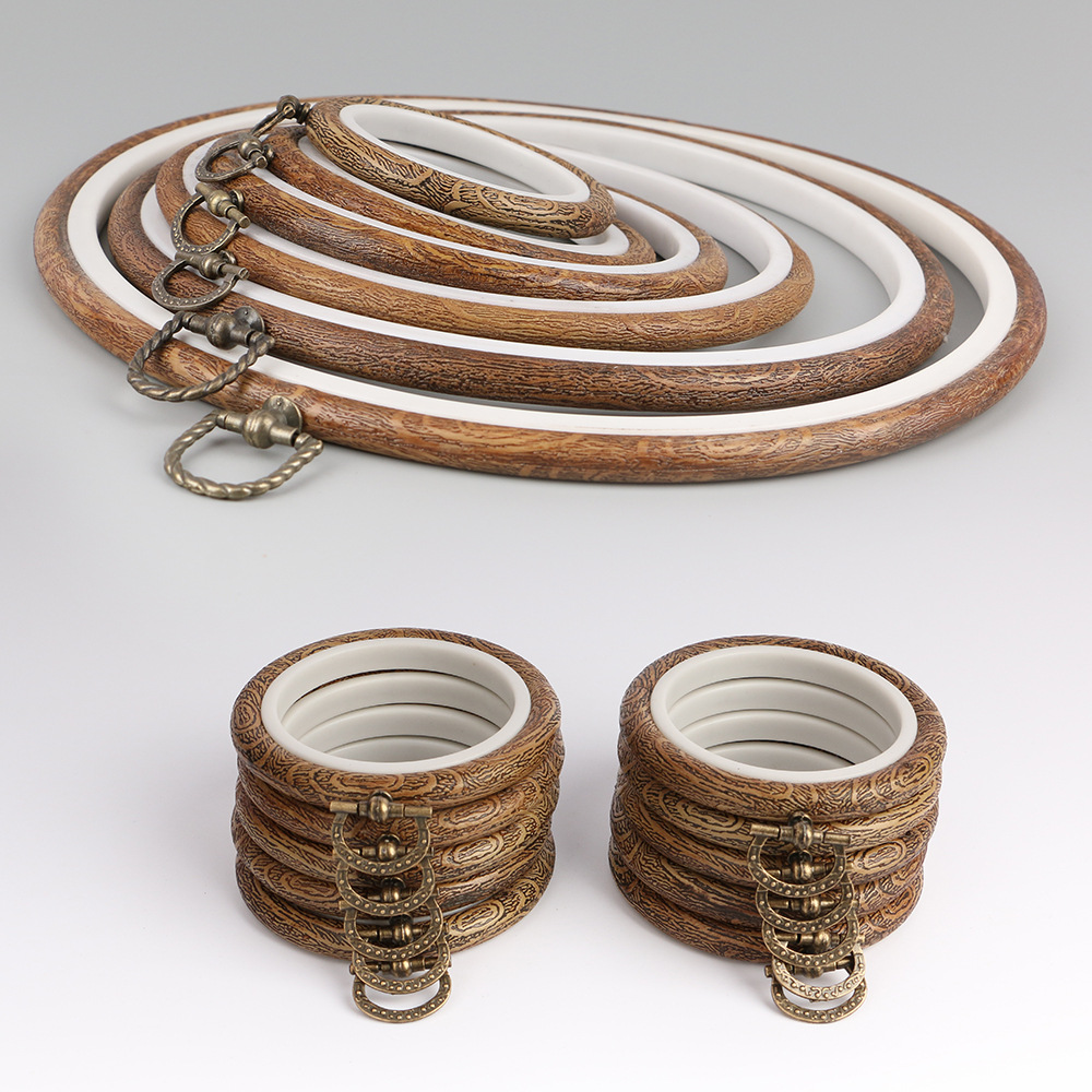 طقم أطواق تطريز بلون خشبي مستد - مراجعة Embroidery Hoop Stand وسعره