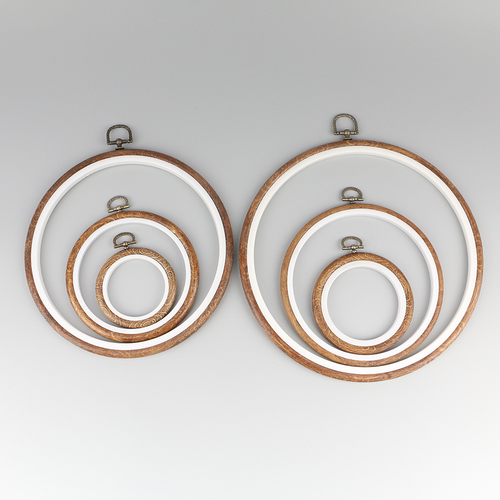 طقم أطواق تطريز بلون خشبي مستد - مراجعة Embroidery Hoop Stand وسعره