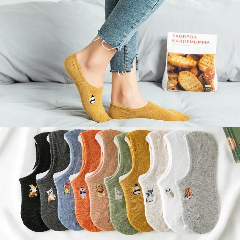الصلبة القطن النساء الجوارب ال - مراجعة Embroidery On Socks وسعره