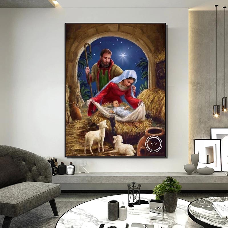يسوع المسيح ولد كامل الماس الل - مراجعة Embroidery Jesus وسعره