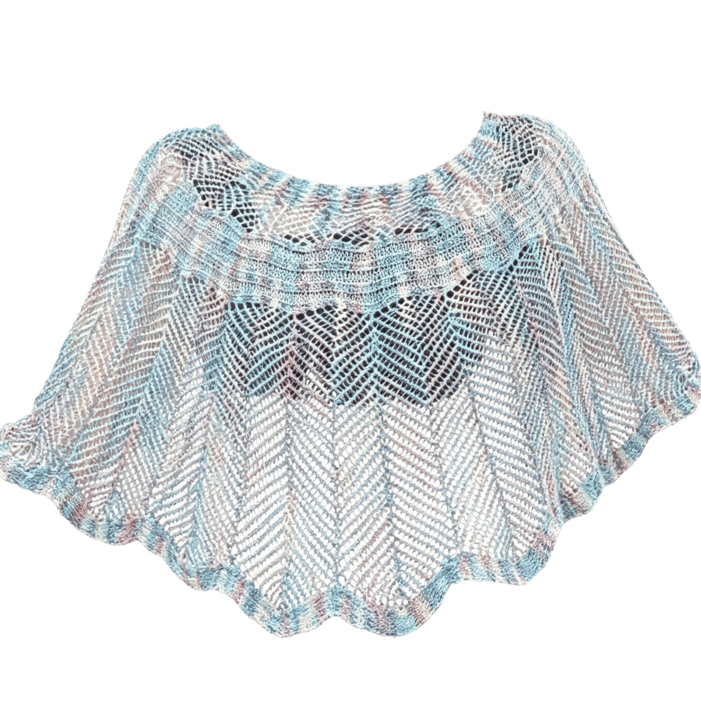 شال كروشيه بتصميم بولوفر، ببرو - مراجعة Embroidery Simple وسعره
